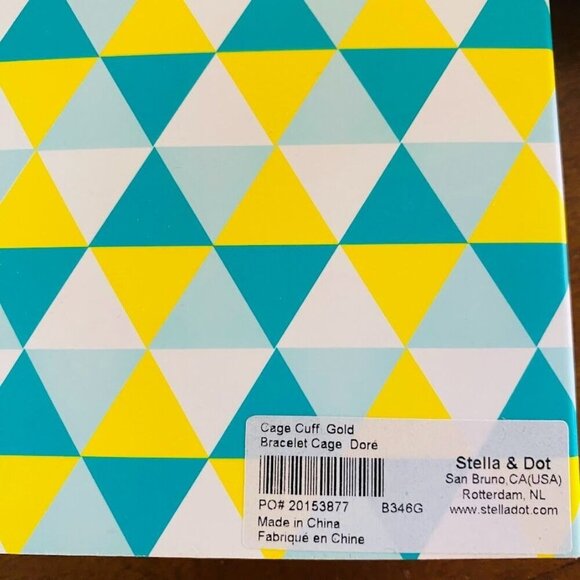 💜 Stella & Dot Cage Cuff GOLD Brand New! - Picture 6 of 6